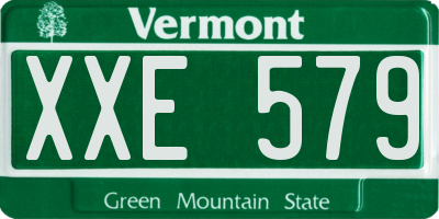 VT license plate XXE579