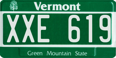 VT license plate XXE619