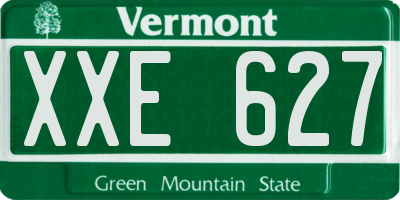 VT license plate XXE627