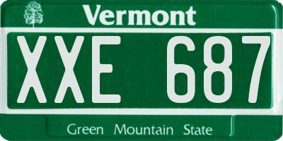 VT license plate XXE687