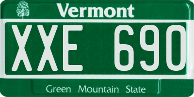 VT license plate XXE690
