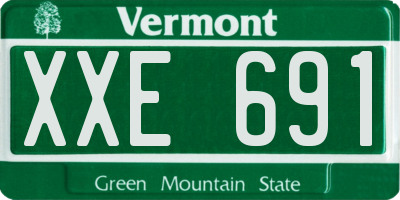 VT license plate XXE691