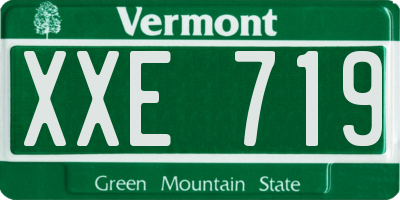 VT license plate XXE719