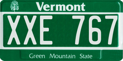 VT license plate XXE767