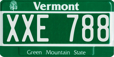 VT license plate XXE788