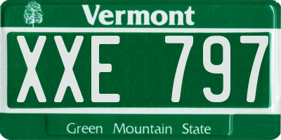 VT license plate XXE797