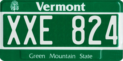 VT license plate XXE824