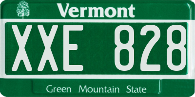 VT license plate XXE828