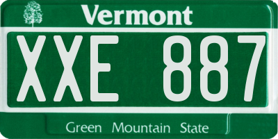 VT license plate XXE887