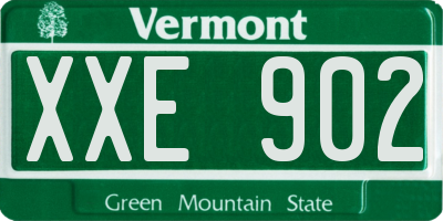 VT license plate XXE902