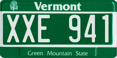 VT license plate XXE941