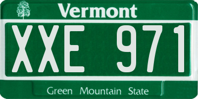 VT license plate XXE971
