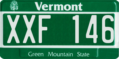 VT license plate XXF146