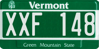 VT license plate XXF148