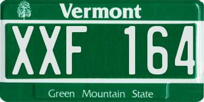 VT license plate XXF164