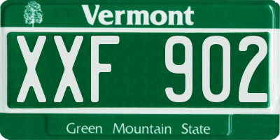 VT license plate XXF902
