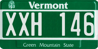 VT license plate XXH146