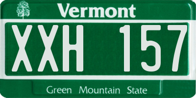 VT license plate XXH157