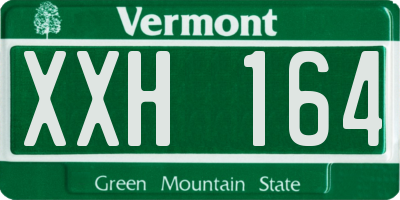 VT license plate XXH164