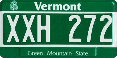 VT license plate XXH272