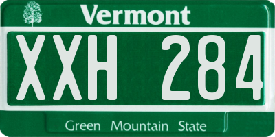 VT license plate XXH284