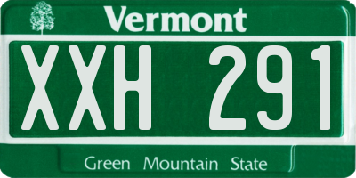 VT license plate XXH291