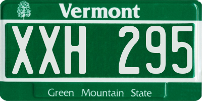VT license plate XXH295