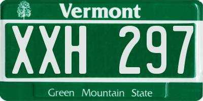 VT license plate XXH297