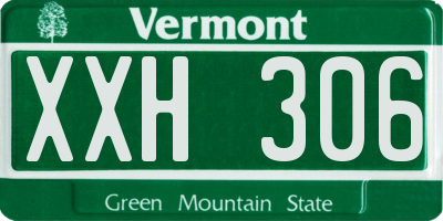 VT license plate XXH306