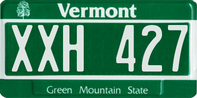 VT license plate XXH427