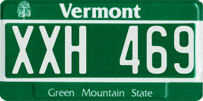 VT license plate XXH469