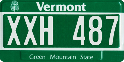 VT license plate XXH487