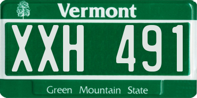 VT license plate XXH491