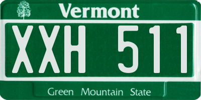 VT license plate XXH511