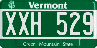 VT license plate XXH529