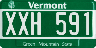VT license plate XXH591