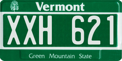 VT license plate XXH621