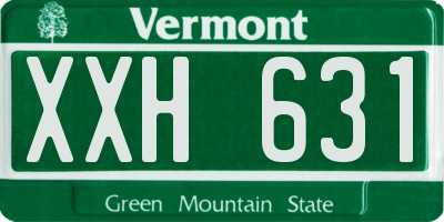 VT license plate XXH631