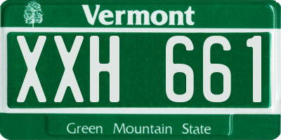 VT license plate XXH661