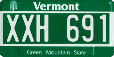VT license plate XXH691