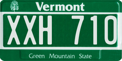 VT license plate XXH710