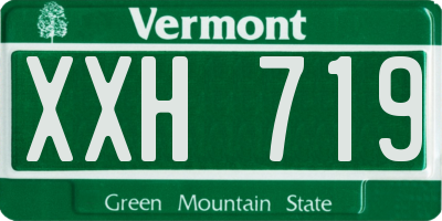 VT license plate XXH719