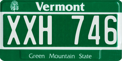 VT license plate XXH746