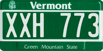 VT license plate XXH773