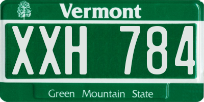 VT license plate XXH784