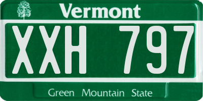 VT license plate XXH797