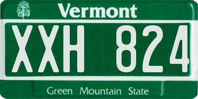 VT license plate XXH824
