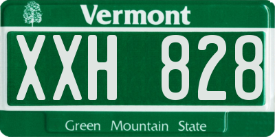 VT license plate XXH828