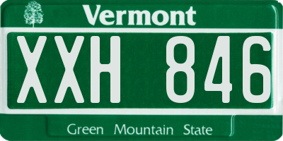 VT license plate XXH846