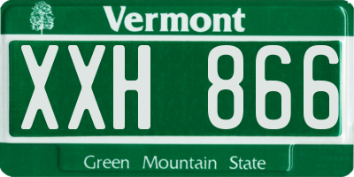 VT license plate XXH866